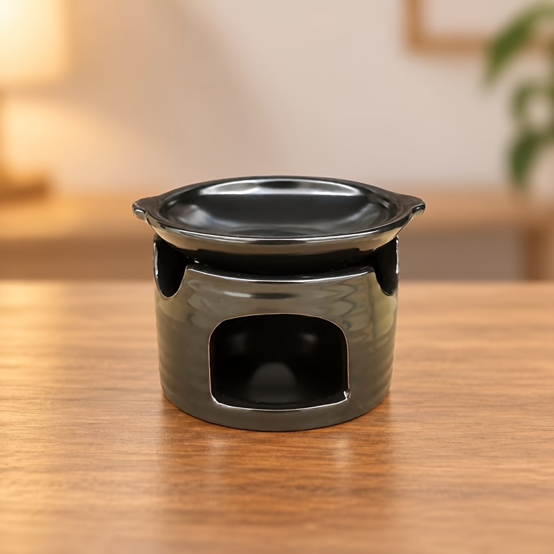 TEMU Diffuseur d' en céramique, 1 pièce, convient , de yoga et - Huile essentielle, réchaud à thé torréfié, chauffe-encens avec glaçure de