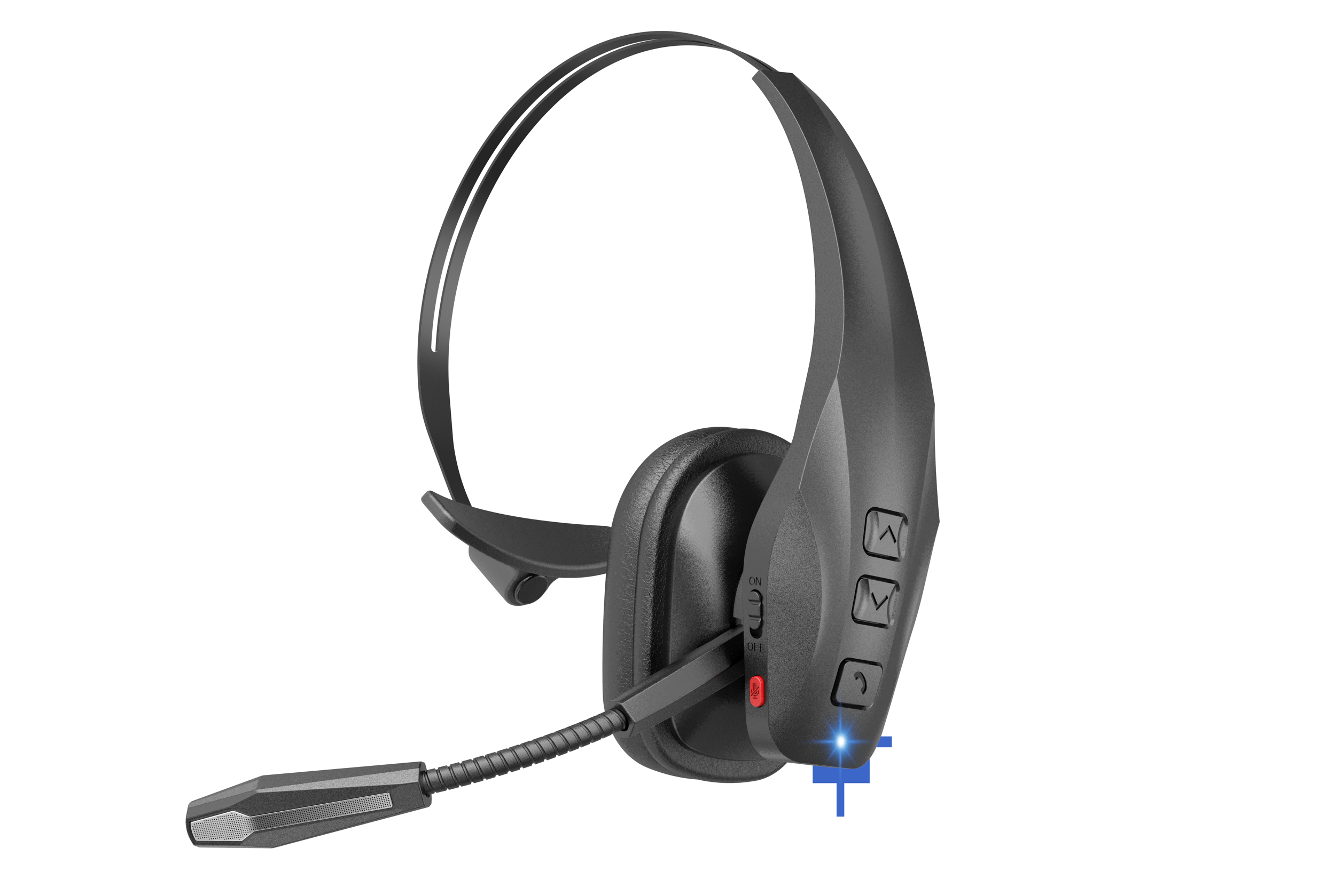 Wireless Headset Designed for Truckers Featuring AI Noise Cancellation, 65 Hours of Talk Time, a Mute Button, And Multipoint Connectivity, Suitable for Truck Drivers And Mobile Phones