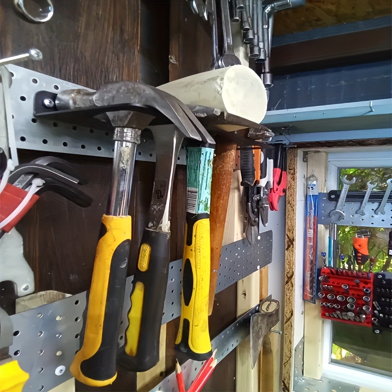 A Robust Black Metal Tool Organizer, Versatile in Function, Caters to Various Storage Requirements in The Workshop While Ensuring a Clean And Orderly Space at Home with Premium Quality, Storage Racks