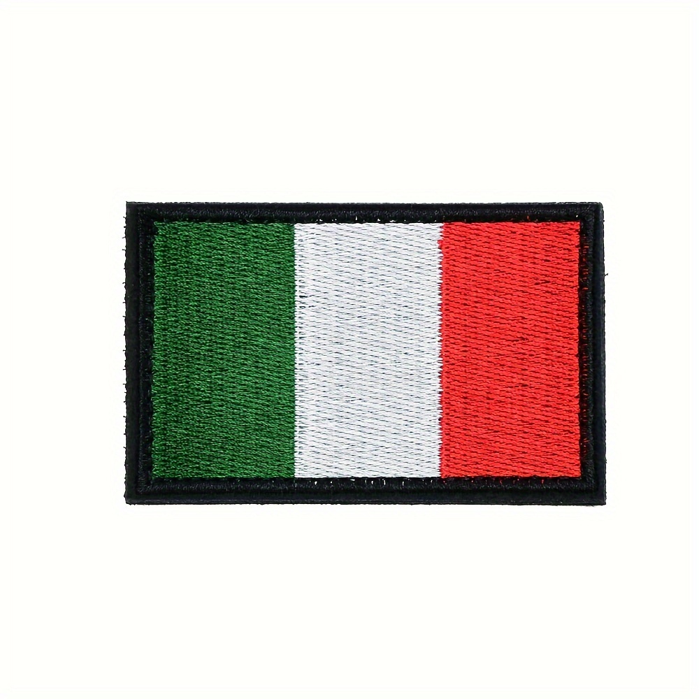 

1pc Of Italian Embroidered Patches, Tactical Military Patches, Morale Applique Fasteners For Backpacks, Bags, Clothing, Vests, And Uniforms.