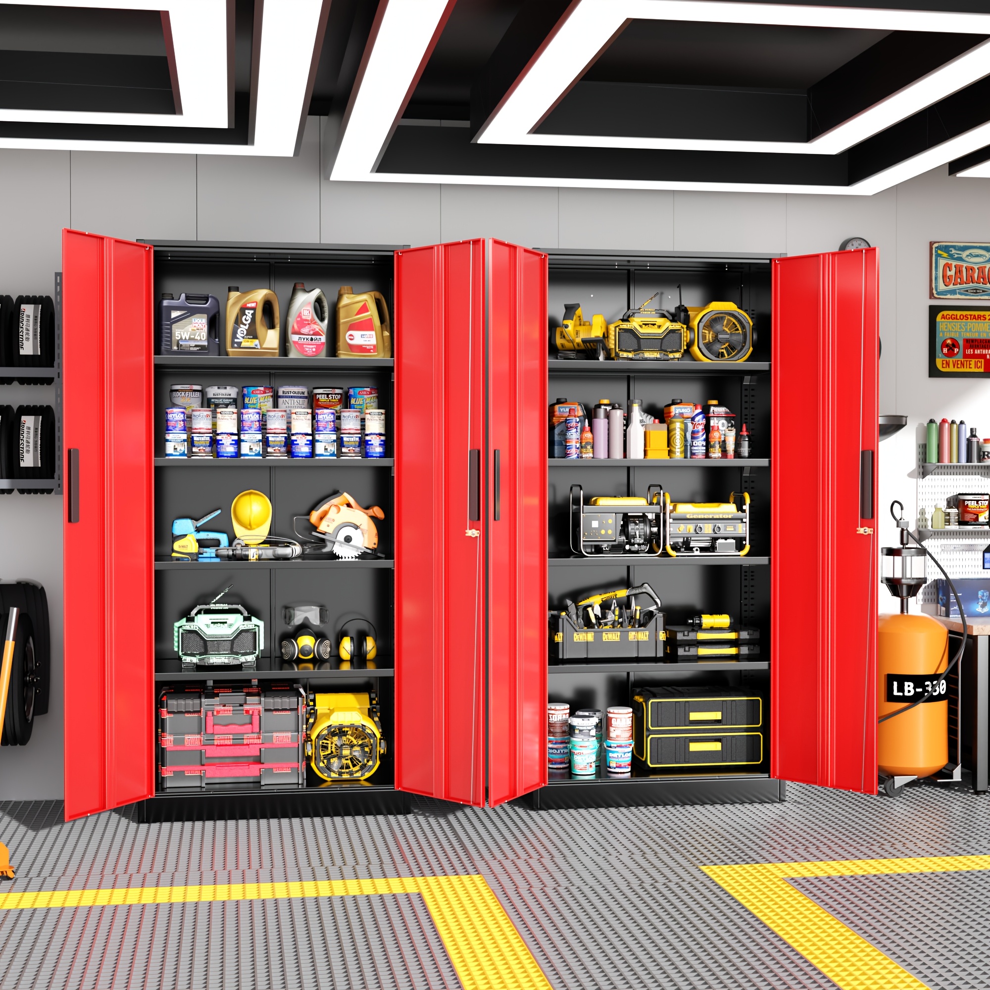 Five-tier Office File Cabinet, Small/large Size