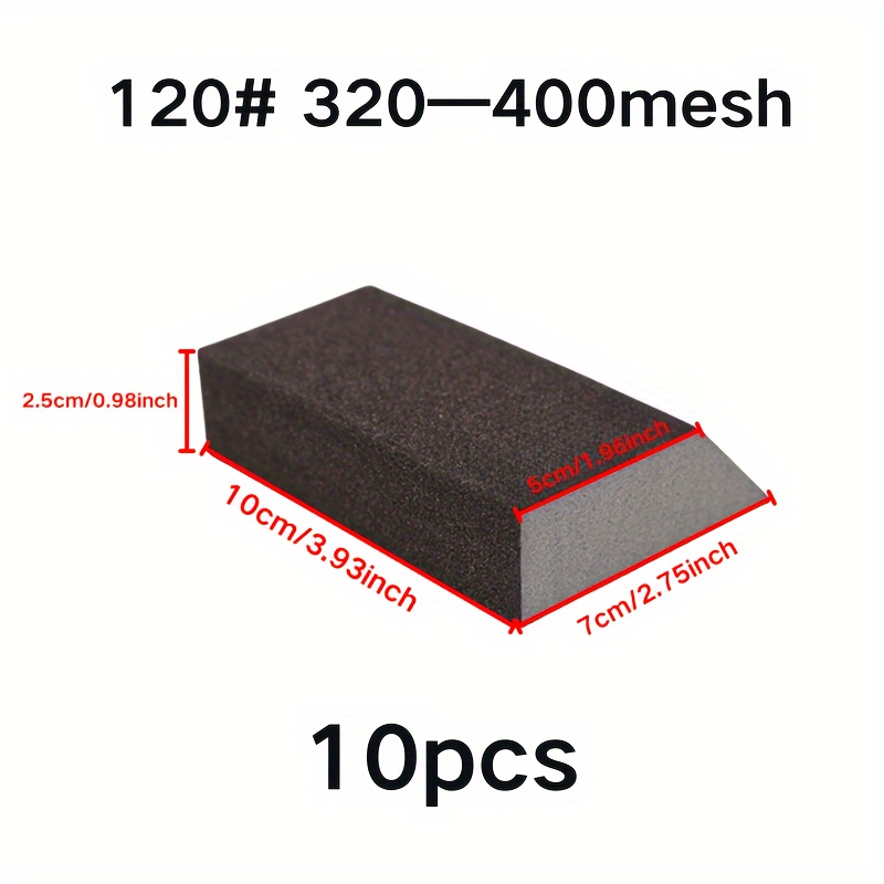 120 Grit Angled Sponge Sanding Blocks Woodworking Furniture Temu