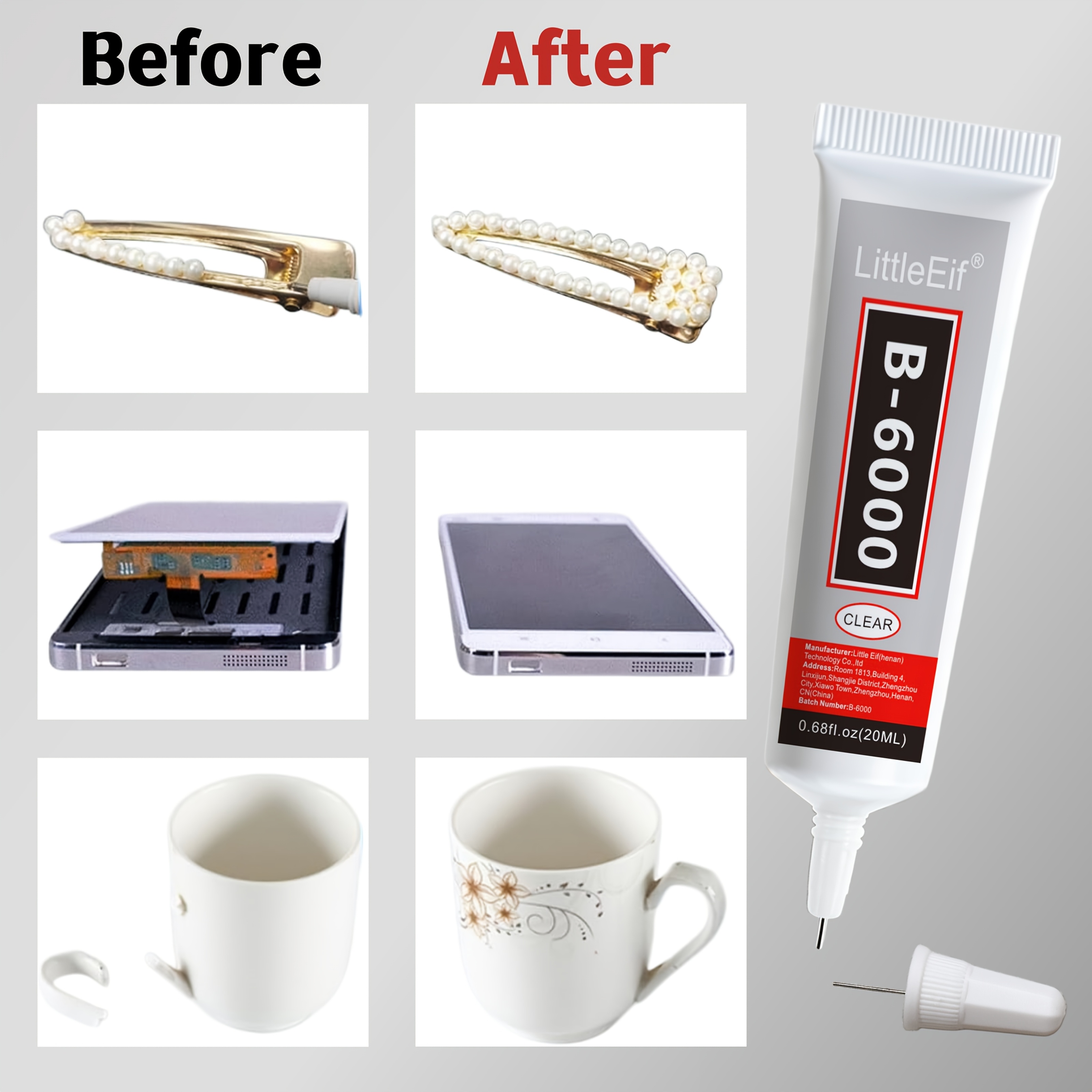 Jewelry Bead Glue for Jewelry Making, Crystal Clear