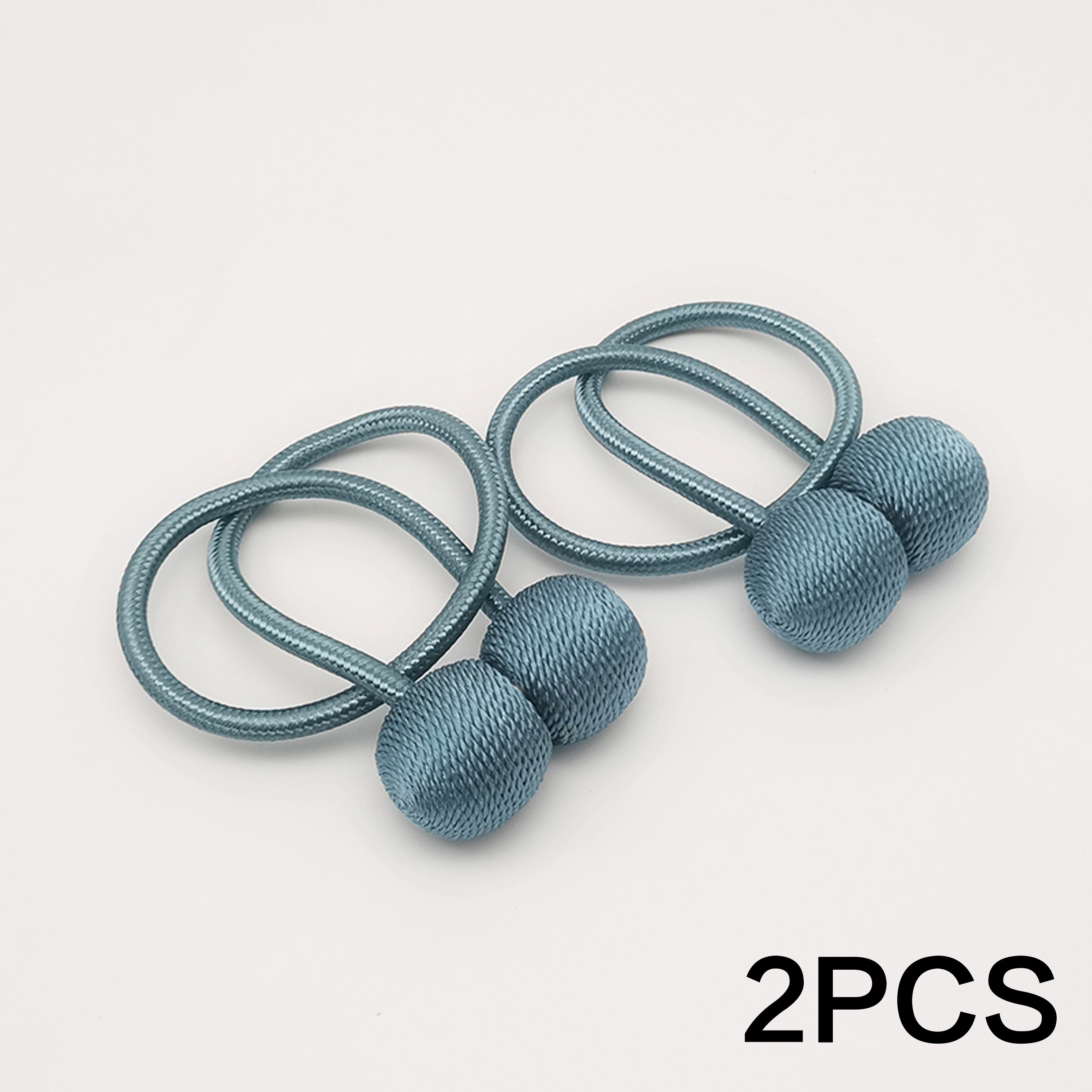   magnetic curtain tiebacks 2 pack     no drilling required polyester twisted rope tiebacks with strong magnetic hold for bedroom and living room decor details 18