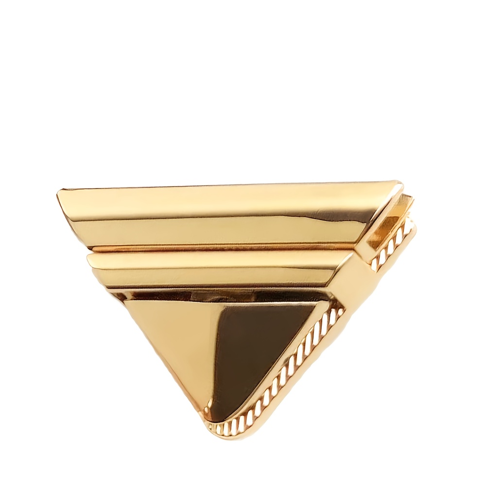 TEMU 1pc Triangular Lock Vintage Bag Metal Clasp Rotary Lock Twist Closure, Handbag, Leather Craft Bag, Wallet Hardware Additions, Elegant Handmade
