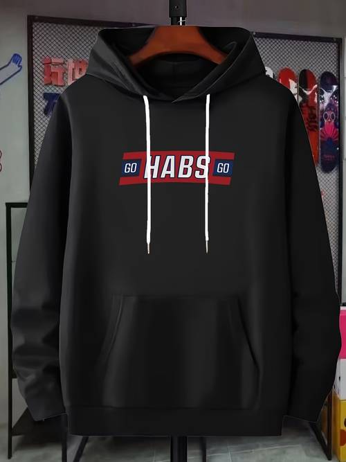 letter red pattern print 1pc autumn winter new and sweat mens long cute sweatshirts streetwear design durable construction printed hoodie street style