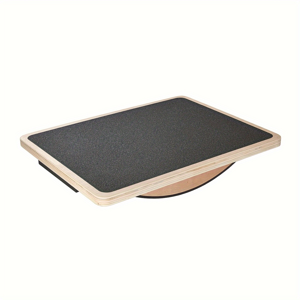 

Fitwoo Professional Wooden Balance Board - Dual-, Anti-slip Rocker For Training & Physical, Mixed Color With Black Top & Wooden Base, Ideal For Standing Desk Exercises, Pad