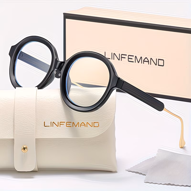 round transparent lens glasses for women suitable for reading and office use perfect as a holiday gift Product details 6