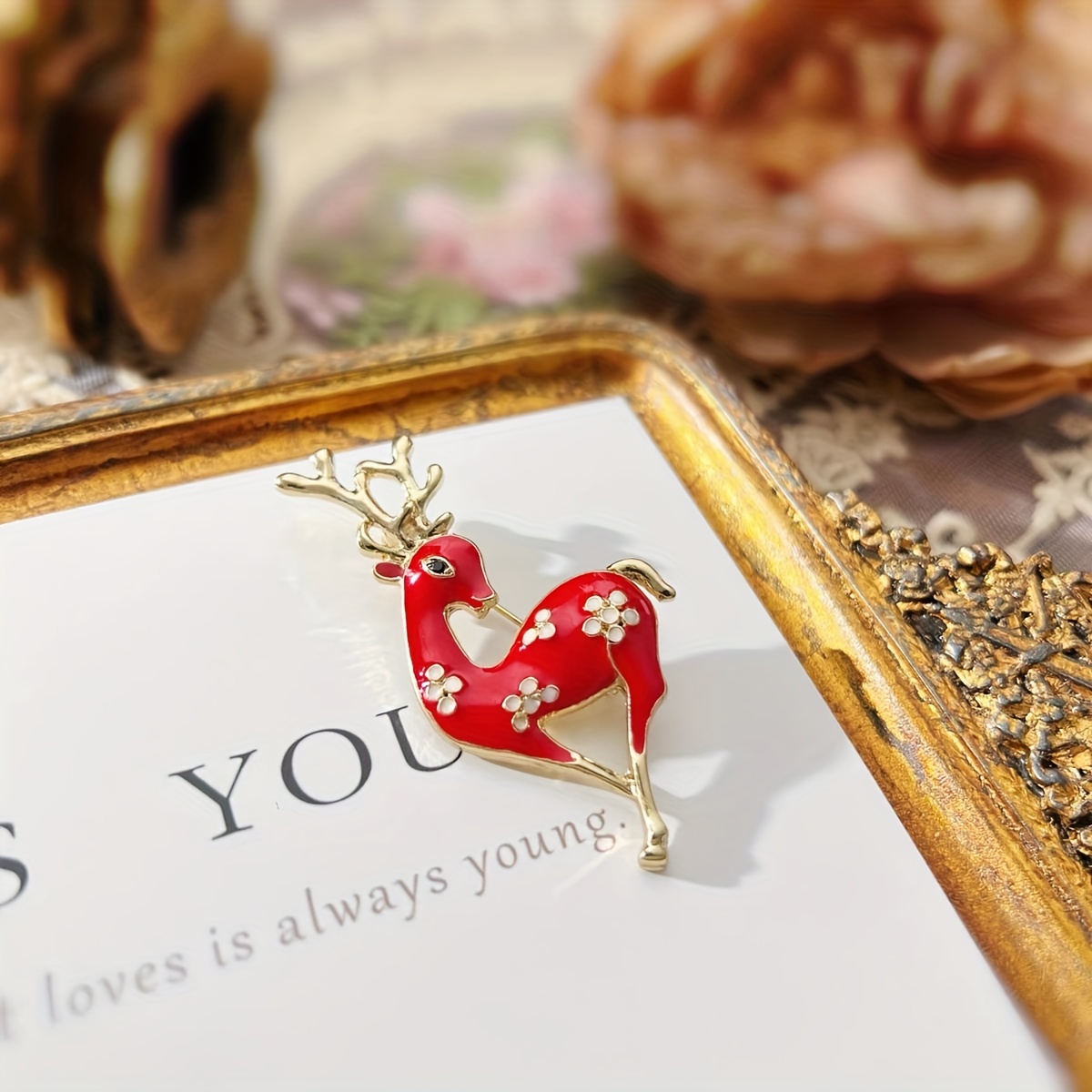 

Christmas Christmas Small Small Lapel Pin Brooch Pin Pin Ladies Elk Accessories