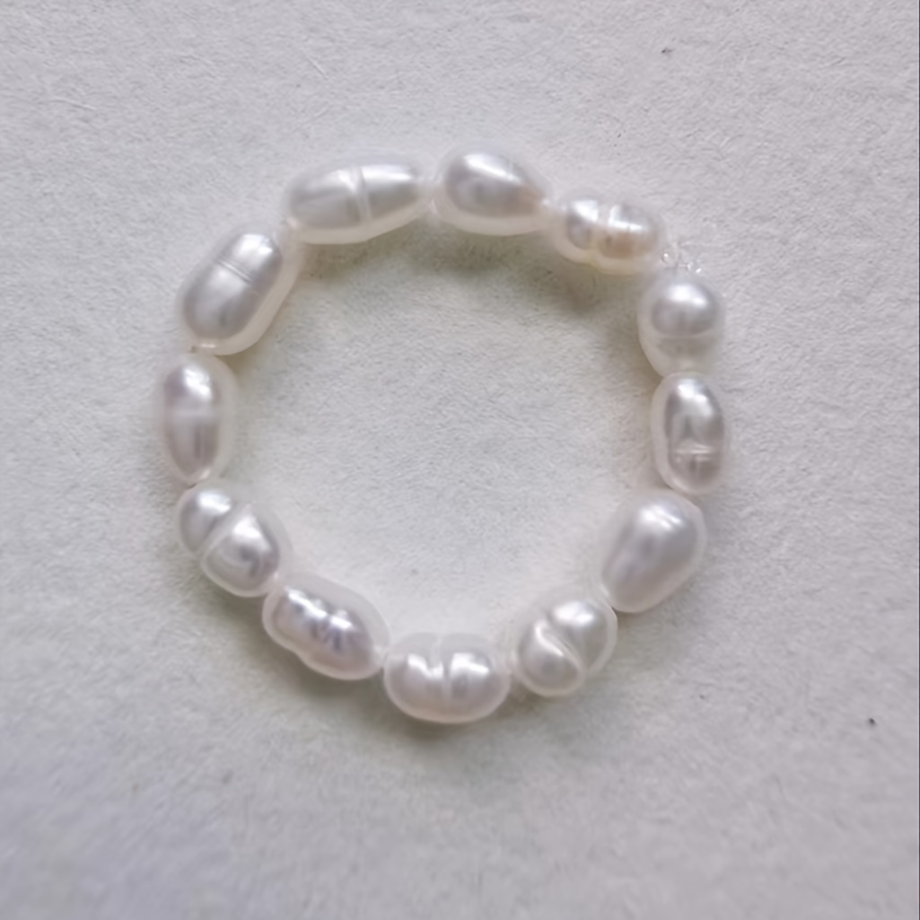 Elegant Handcrafted Baroque-inspired Beaded Ring - Versatile For Layering Or Solo Wear, Perfect Gift For Her On Thanksgiving
