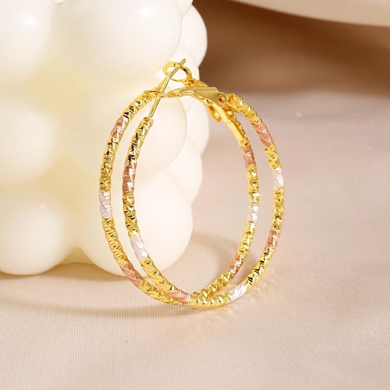 E-shop 1 Paar Ohrringe - Retro Bohemian Style Hoop Ohrringe, Ganzjahres-Tragekomfort, Geeignet für den täglichen Gebrauch und als Geschenk -
