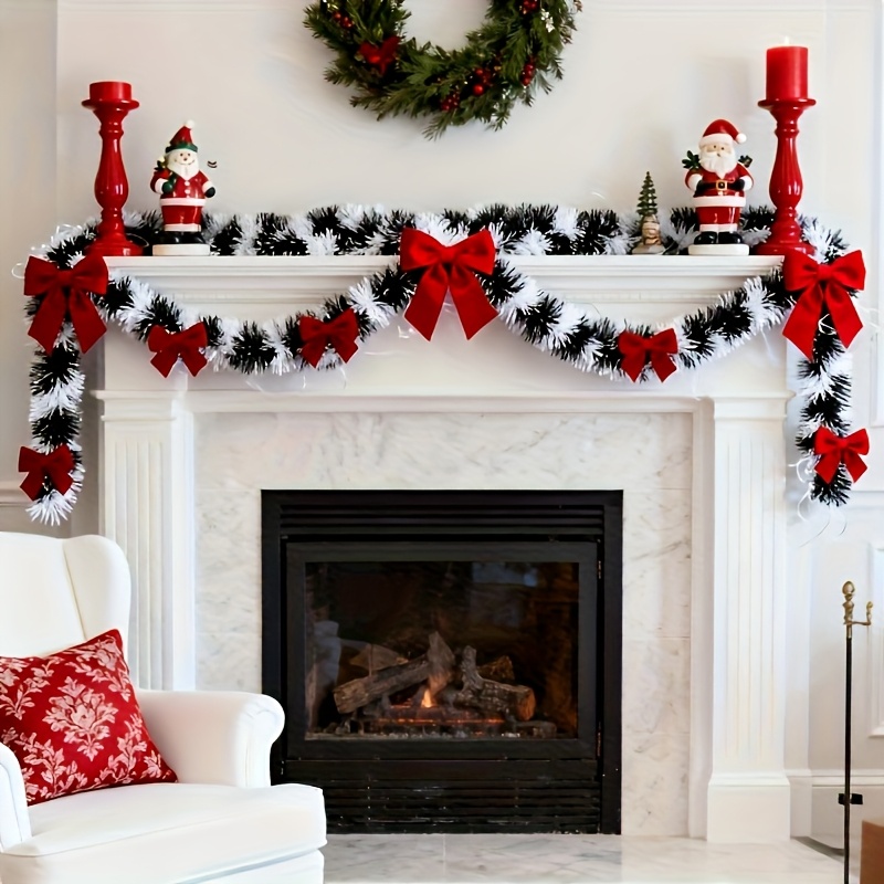 A 12-Meter Long Set of 6 Realistic Artificial Christmas Vines, Perfect for Christmas, Restaurants, Fireplaces, And Outdoor Decorations. an Ideal Choice for Cottage-Style Christmas Wreaths, Perfect for Holiday Celebrations, Elegant Christmas Decor