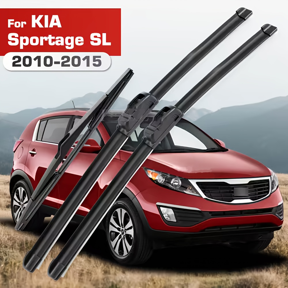 Image of For Sl 2010-2015 Wiper Front & Rear Wiper Blades Windshield Windscreen Window Brushes