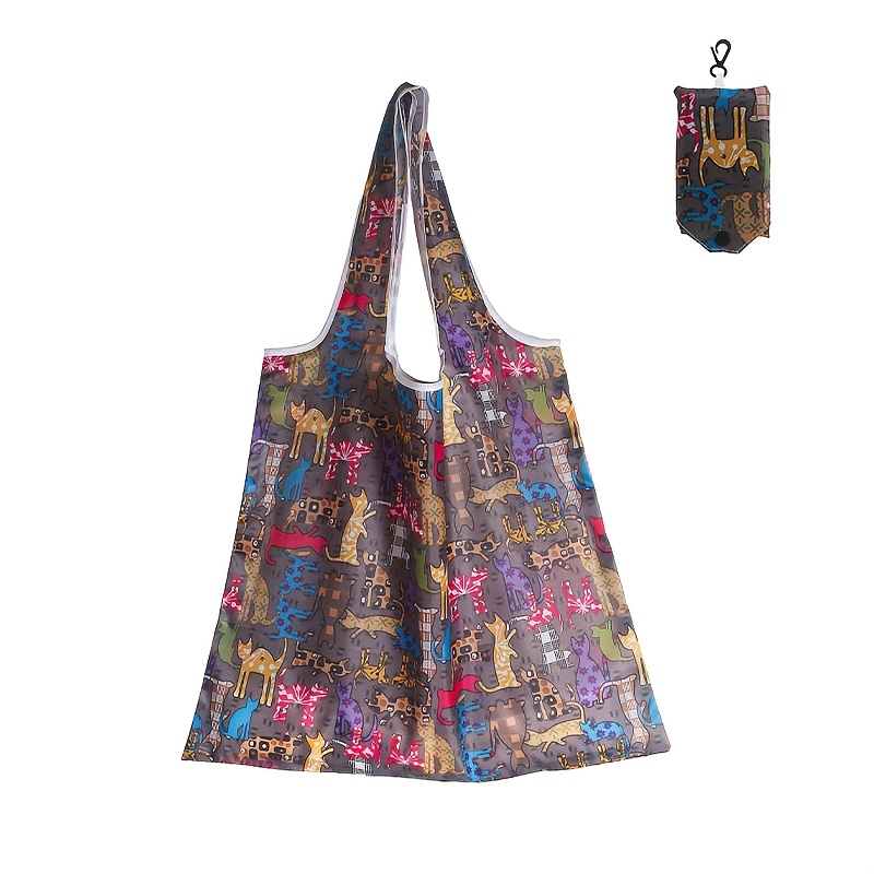 TEMU 1 Reusable Shopping Bag, In Multiple Colors, Foldable For Easy Carrying, Suitable For Shopping, Office, Travel, Parties, Organizing And Storage