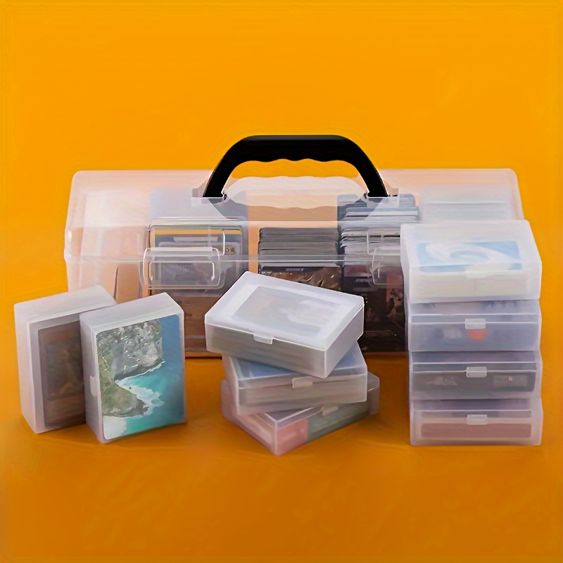 

Waterproof Plastic Card Storage Box Set With Clip-on Closure - Organizer Case For 1000+ Trading, Baseball, Sports Cards, Arts & Crafts, Cosmetics - For Adults Age 14+