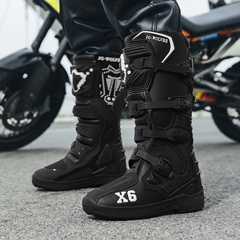 jg wolves x6 new high top motorcycle shoes warm windproof - Temu