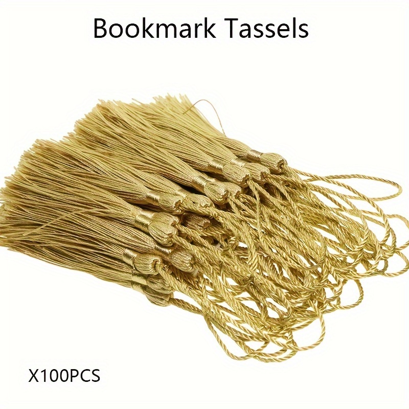 

[ ] 100pcs Chinese Tassels , 5.11" Bookmarks For Keychains, , Jewelry Making, Keepsakes, Graduation & Diy