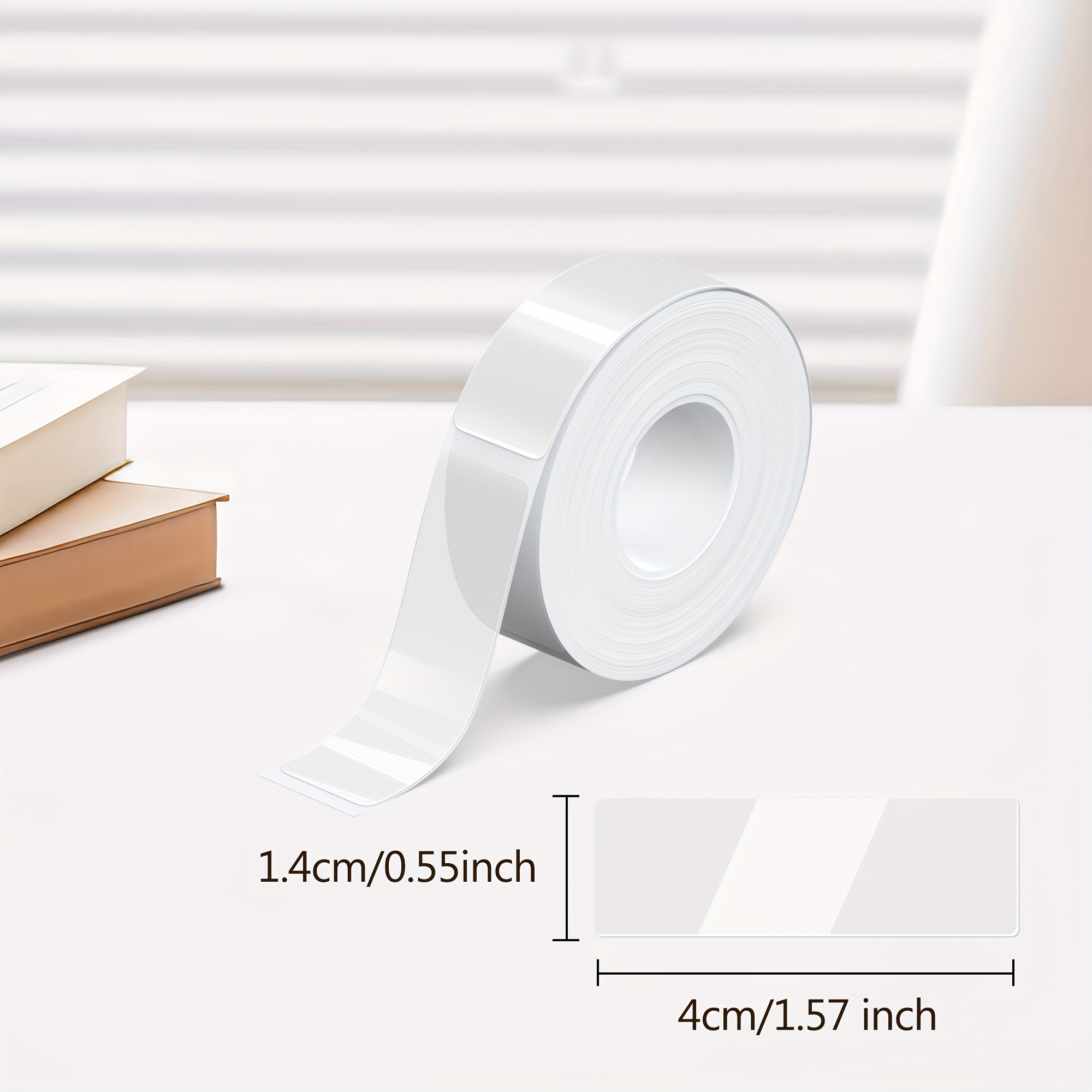 TEMU Authentic P21 Label , Measuring 14x40mm (0.55"x1.57"), Standard Laminated Thermal Label Tape Replacement, Suitable For Home Office Use, With 180