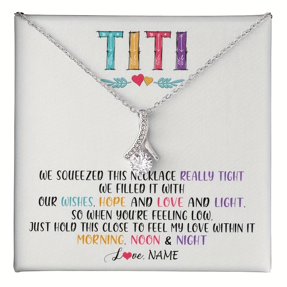 Customized Necklace for My Aunt, Birthday Gift