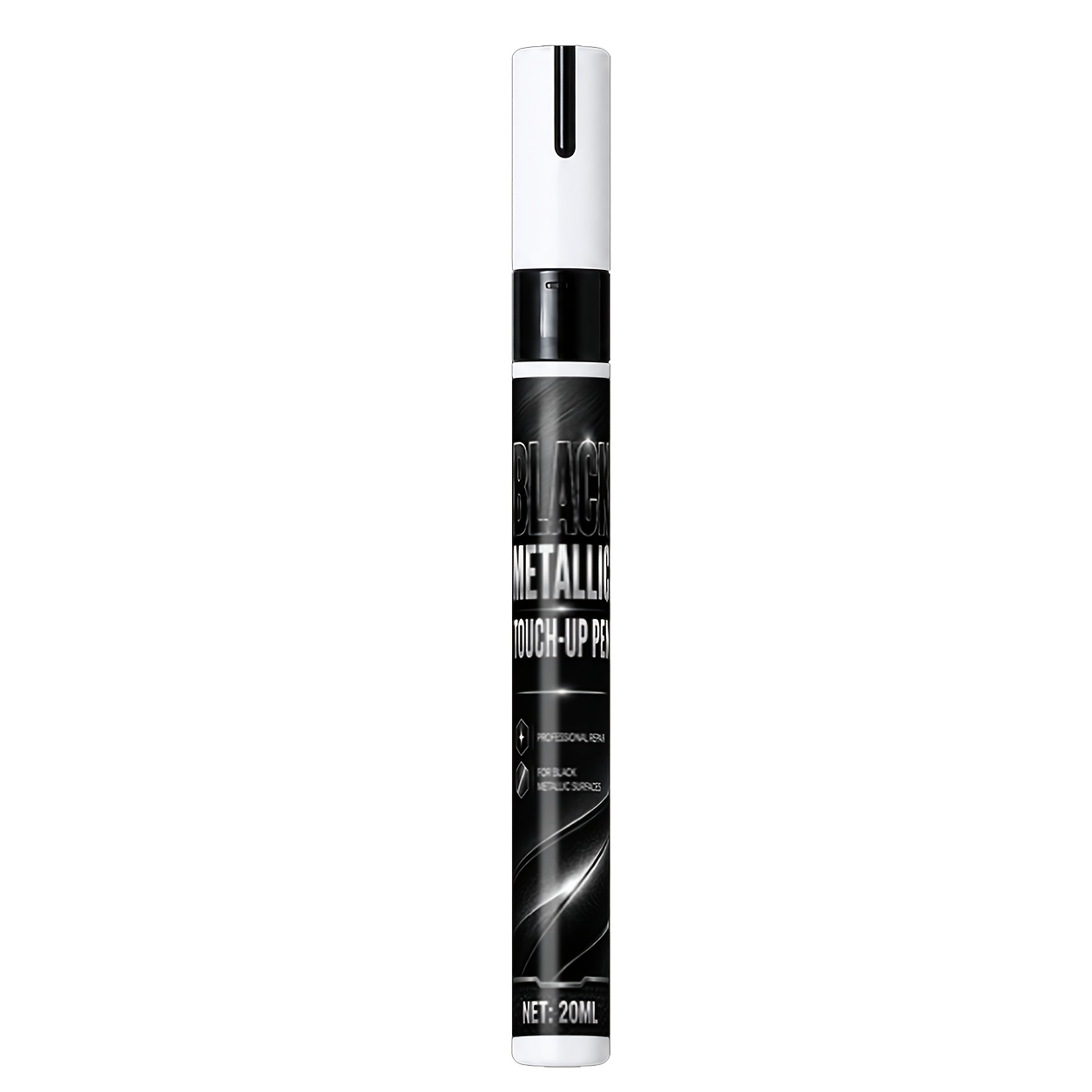 TEMU Stylo de retouche en métal noir - Réparation des rayures de surface, de la peinture de salle de bain et de cuisine, convient aux robinets,