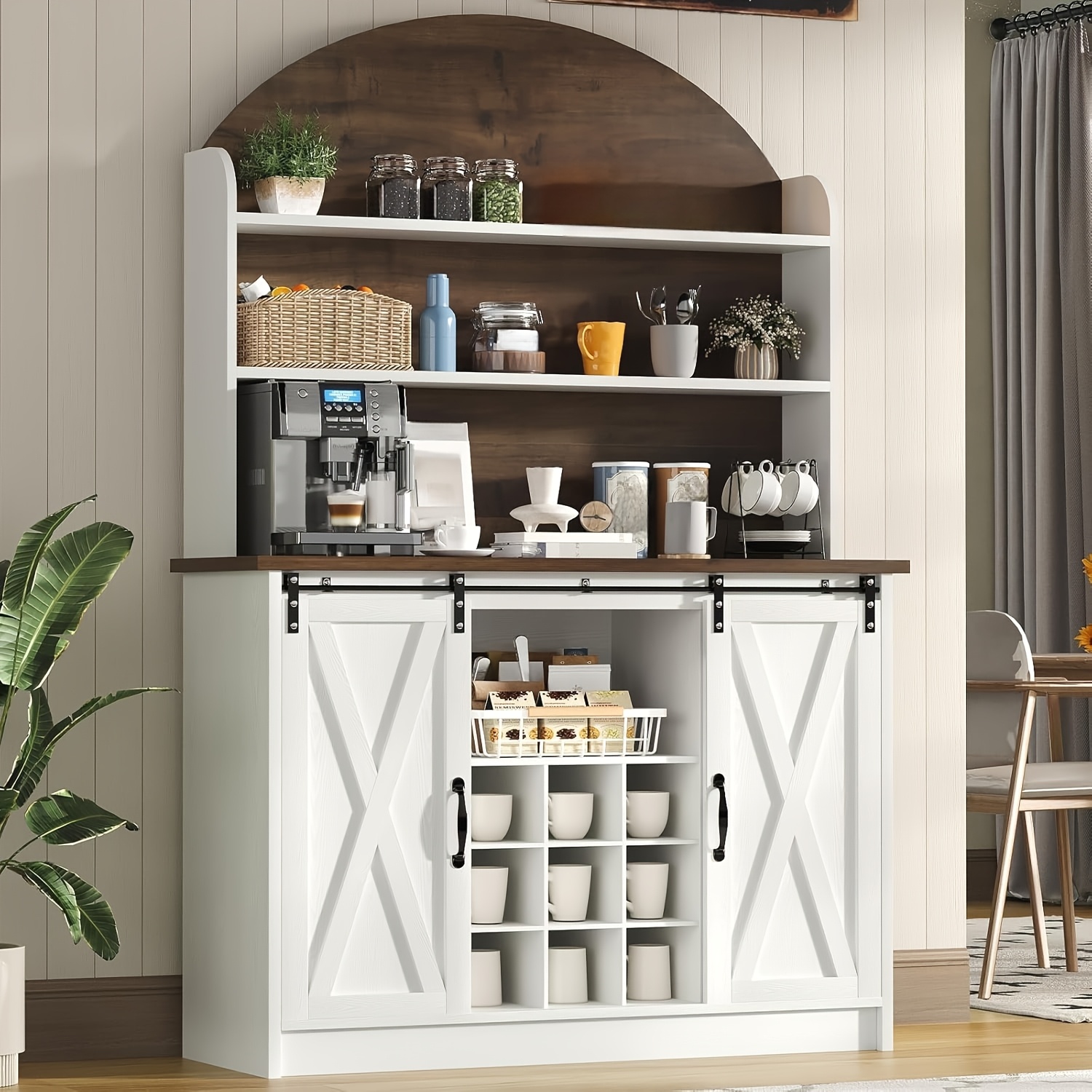 coffee bar cabinet sold on Temu United States, image size:1500x1500