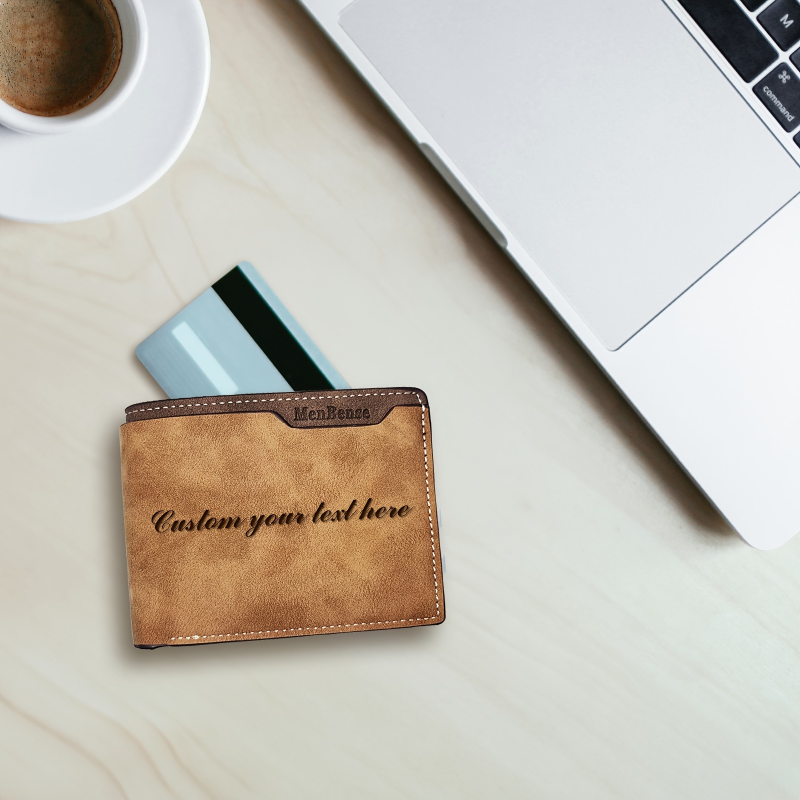 

Wallet For Men, Personalized Wallet With Engraved Text Photo, Unique Gift For Dad Husband Boyfriend, For Father's Day, Valentine's Day, Birthday, Party, Anniversary