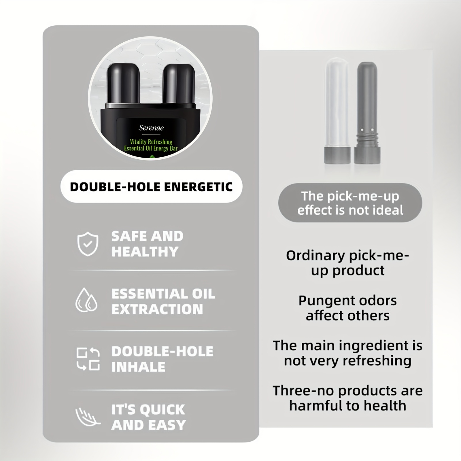 Cooling Nasal Stick, Helps Restore a Healthy State, Nasal and Throat Care, Nasal Cavity Cleaning, Body Nasal Ventilator, Holiday Gift, Suitable for Family and Friends - Image 7