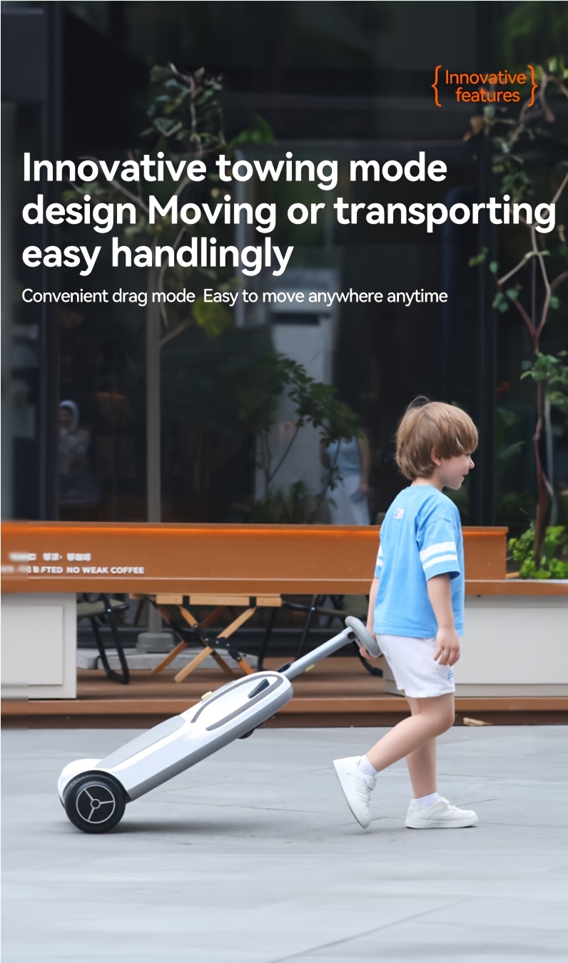 24V 2A High-Speed Motor with 180W Power, 8 Mph Speed with Sturdy 6.5 Inch Road Tires, Charge Time Of 1-2 Hours, Ideal for Children Up to 132.28LB.