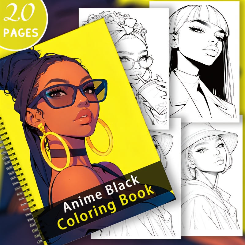 Fashion Power Coloring Book Featuring Unique Black Female Fantasy Characters
