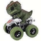 1pc cool dinosaur toy car 360 rotatable off road stunt vehicle durable plastic dinosaur design friction powered for no battery needed