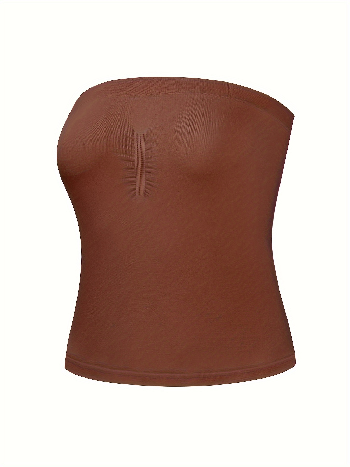 Sujetador Bandeau Sin Costuras Para Mujer – De Nailon Elástico, Con Apoyo Y Cierre De Gancho – Ideal Para Vestidos Sin Tirantes, Bodas O Diario