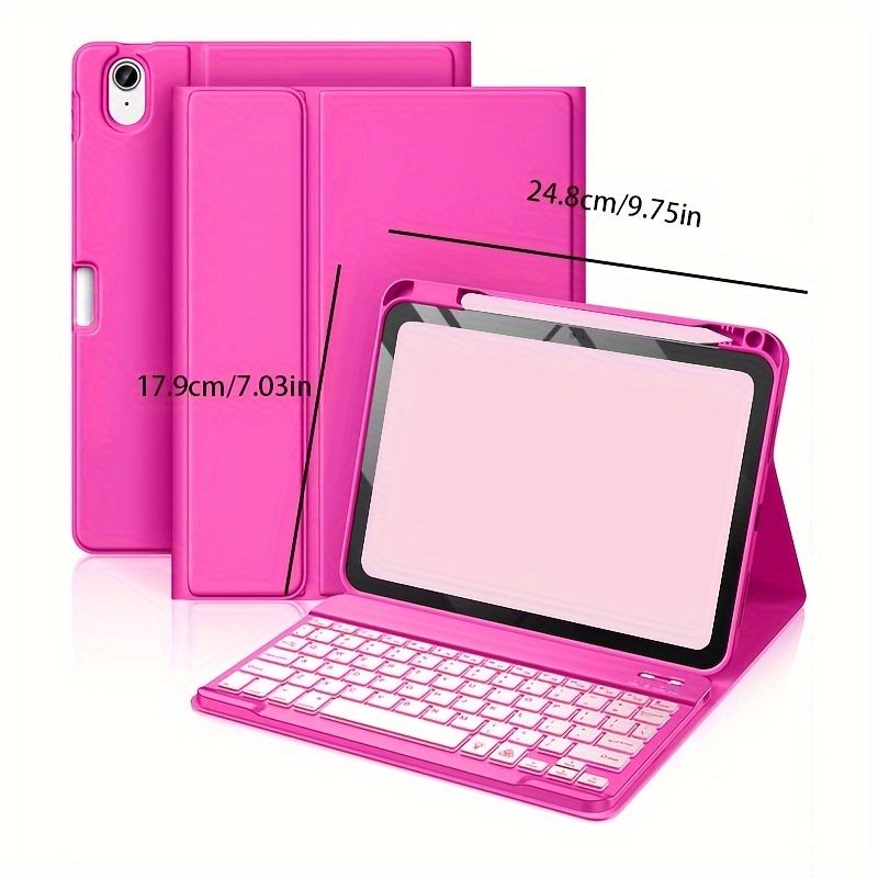 pink ipad pro with pencil