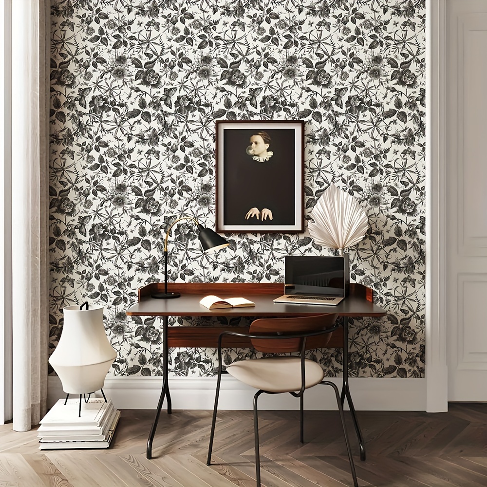 Dark Floral With Skull Wallpaper, Gothic Flower Wall Mural, Peel and Stick  Wallpaper, Peony Floral Wallpaper, Gothic Wallpaper -  Canada