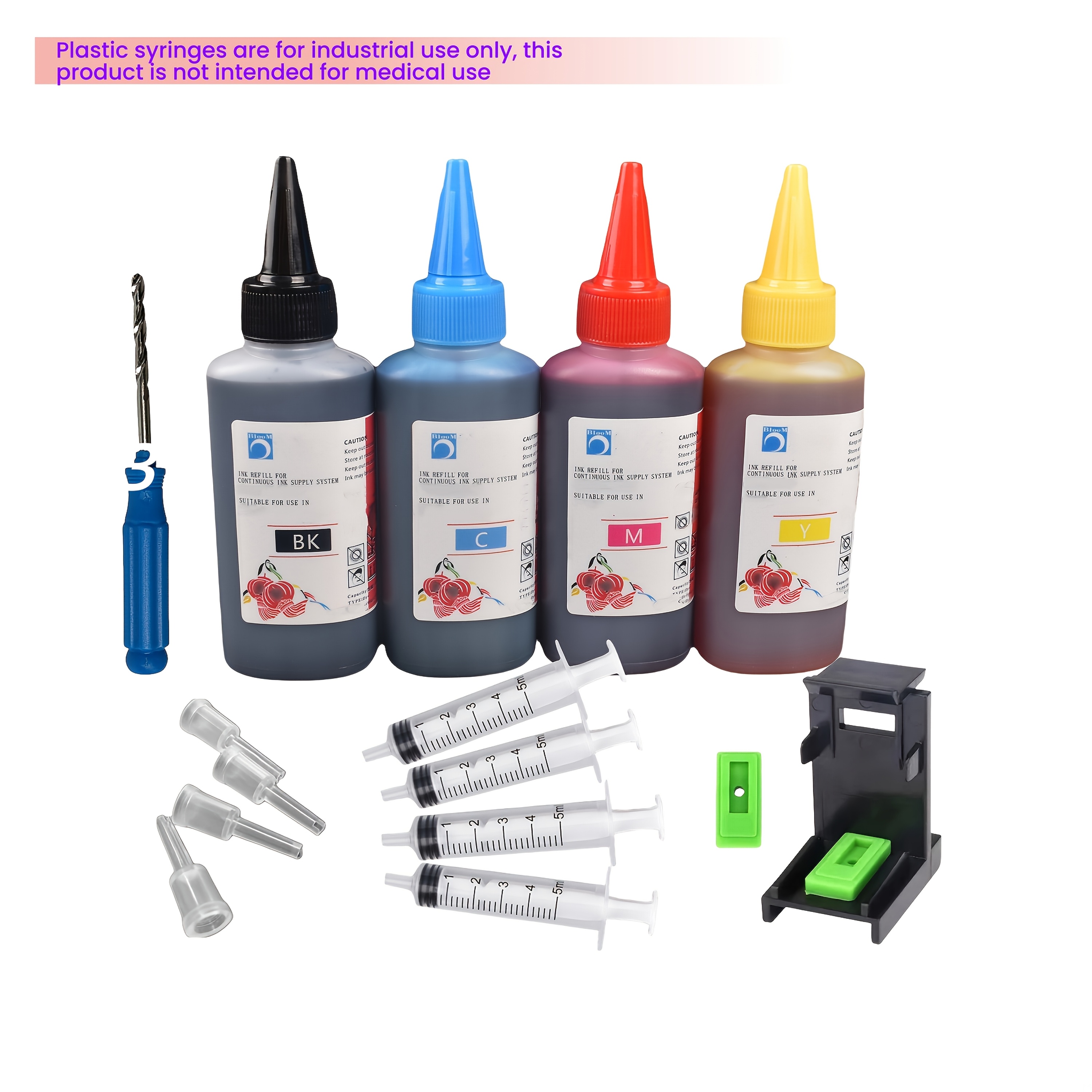 Image of Refill Ink Kit For Pg-545 Cl-546 545 546 Xl Ink Cartridge Ip2850 Mx495 Mg2950 Mg2550 Mg2450 Mg3050 Ts3150 Printer Ink