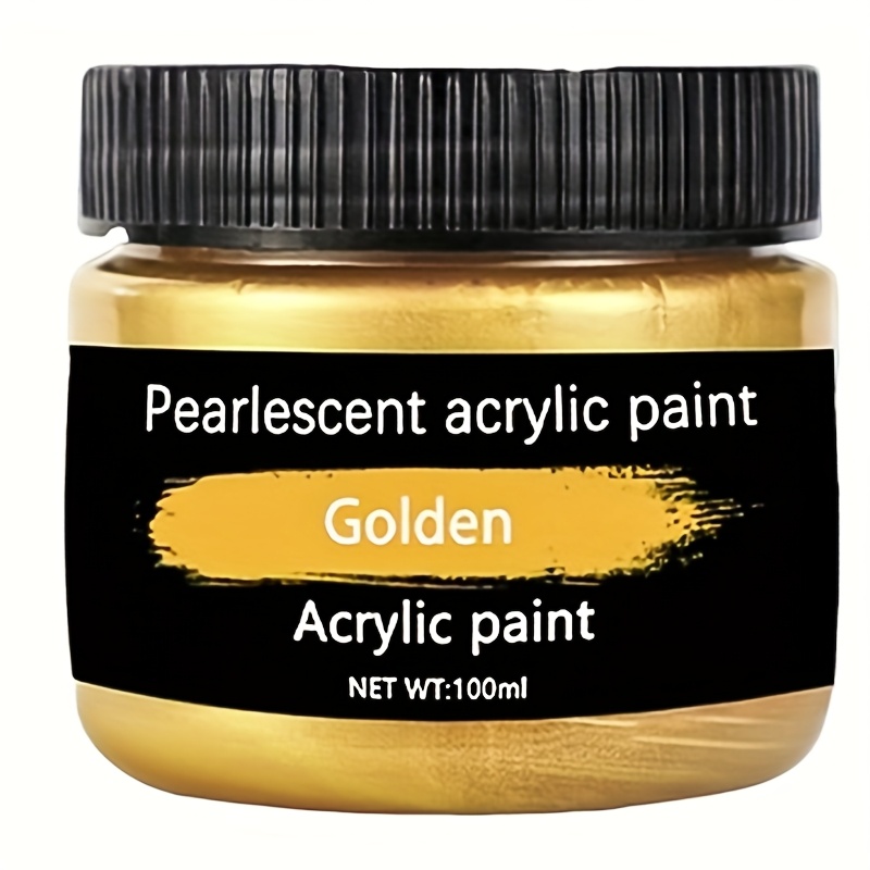 Image of Metallic Acrylic Paint, 12-color Acrylic Paint Set, 3.38 Oz/100 Ml Bottle, With Bright Colors, Suitable For Artists To Paint On Rocks, Wood, And Ceramics With Metallic Paint