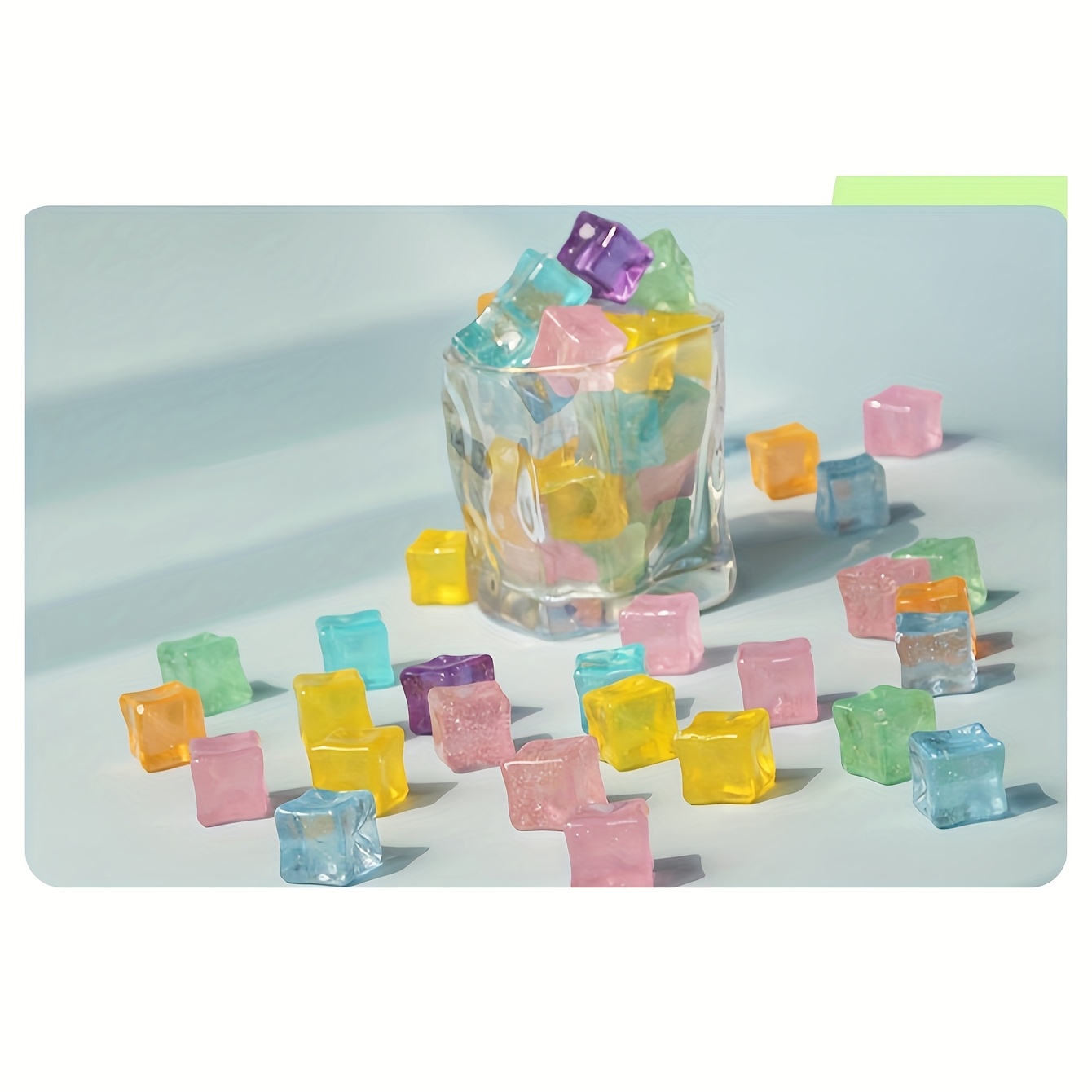 Colored Starry Ice Cubes for Creative Projects
