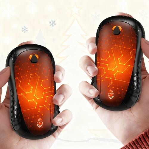 (2 pezzi) scaldamani, riscaldatore elettronico , design e adattabile, ricarica usb, dimensioni per facile trasporto, riscaldamento , e duratura, un regalo per la stagione invernale