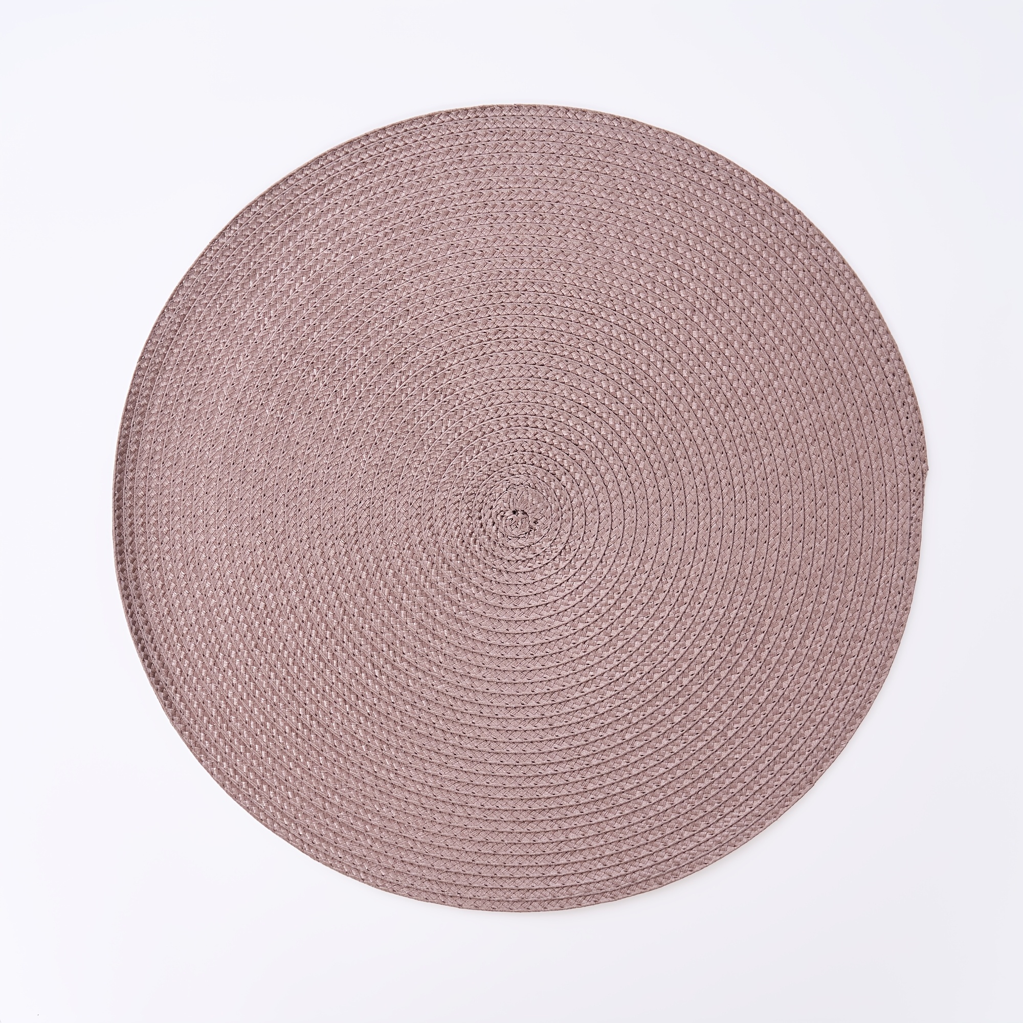 TEMU 2pcs Solid Color Round Placemats, 14.9 Inches, Multiple Colors - Minimalist Style Home/kitchen/dining Table Decorative Mats; Non-slip Mats For
