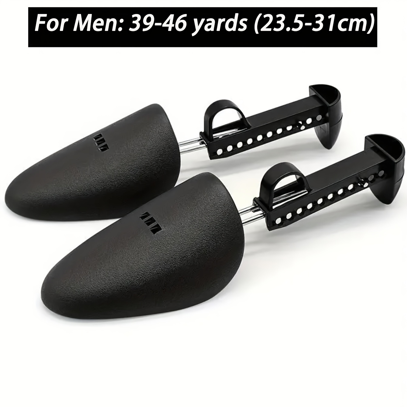 

1 Pair Men's Adjustable Plastic Shoe Stretcher For Sports And Leather Shoes, Solid Color, Non-braided, Matte Surface, Breathable With Stainless Steel, , 39-46 Yards