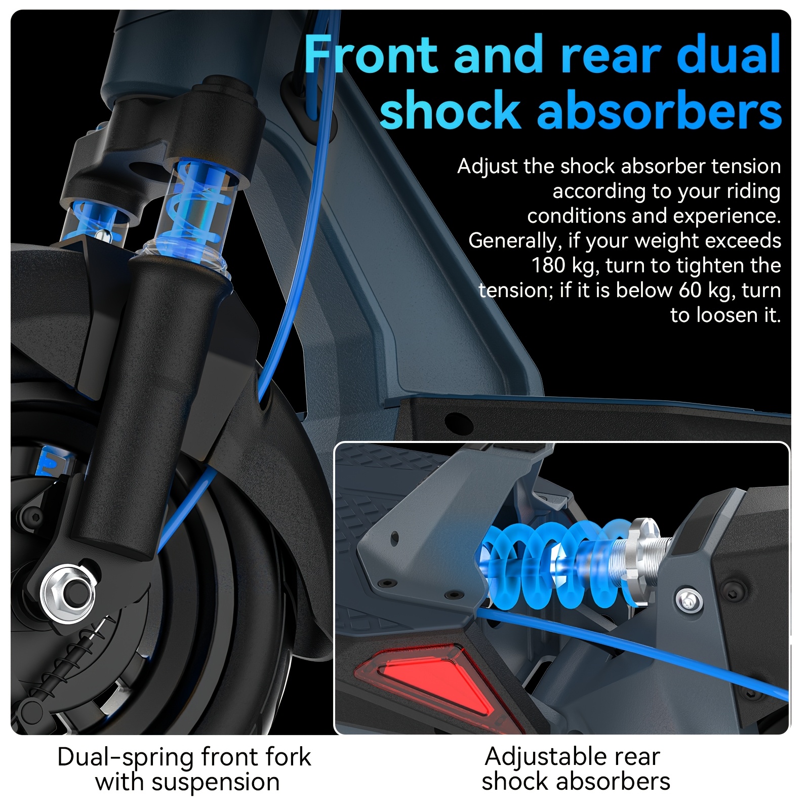 n12  scooter 10inch 80km range 858wh battery rated 1000w Product details 8