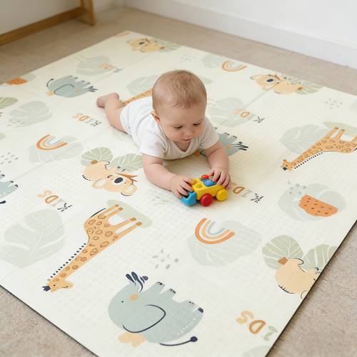 1pc foldable thick baby crawling mat outdoor picnic camping mat thick non toxic crawling mat double sided cute reversible foldable style suitable for home use easy to store and space saving a must have for home