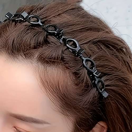 Fascia Per Capelli Bohémien Con Nodo Intrecciato Antiscivolo - Leggera E Morbida Per Donne E Ragazze