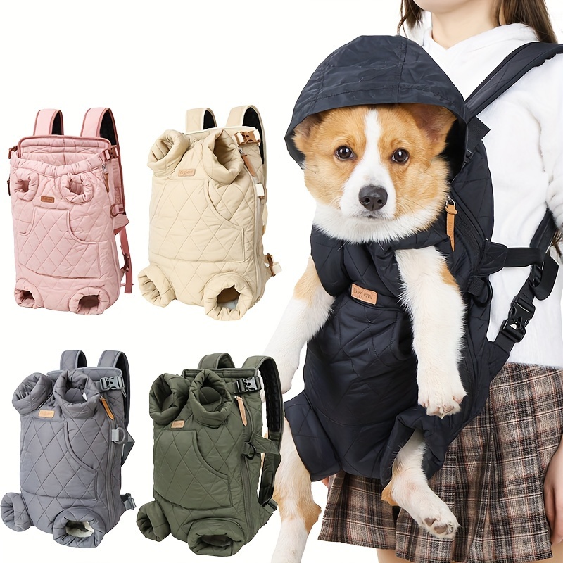 

Pet Front Dog Carrier Backpacks, Adjustable Backpack Legs Out Easy Fit Chest Carrier For Medium Small Dogs, Hands Free Dog Front Carrier For Hiking