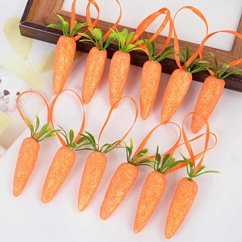 

10pcs Décorations Suspendues en de Pâques Œufs Colorés Lapin Ornement de Pâques Thème de Lapin Décorations de Fête de Pâques pour