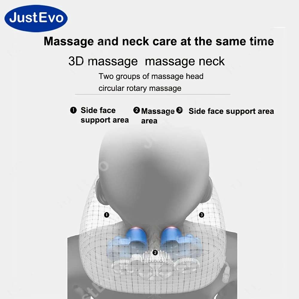electric u shaped massager neck shaped pillow portable u shaped cushion u shaped massage pillow electric neck and cervical massager comfortable support relaxing massage and a convenient massage tool details 1