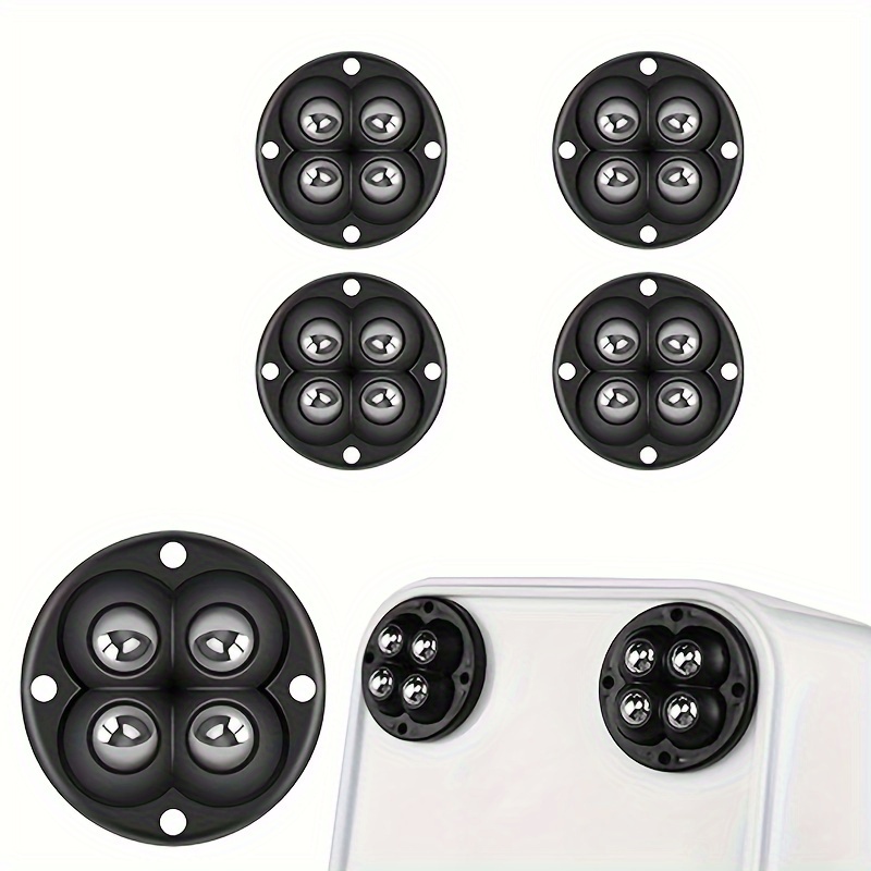 Self Adhesive Mini Caster Wheels, 360° Rotation Sticky Pulley