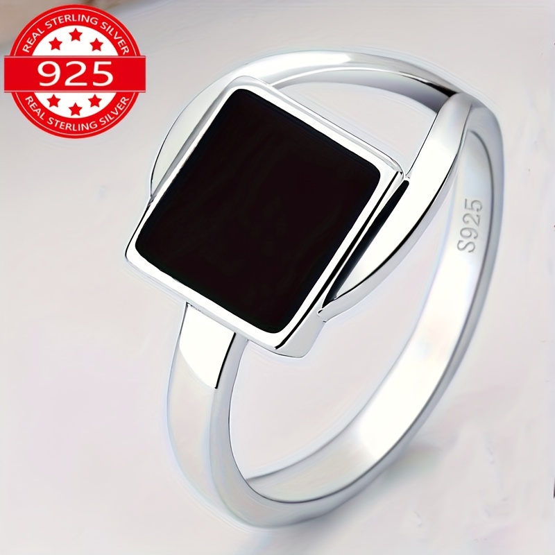 

925 Sterling Silver Signet Ring Design Suitable For Women Ring With Gift Box