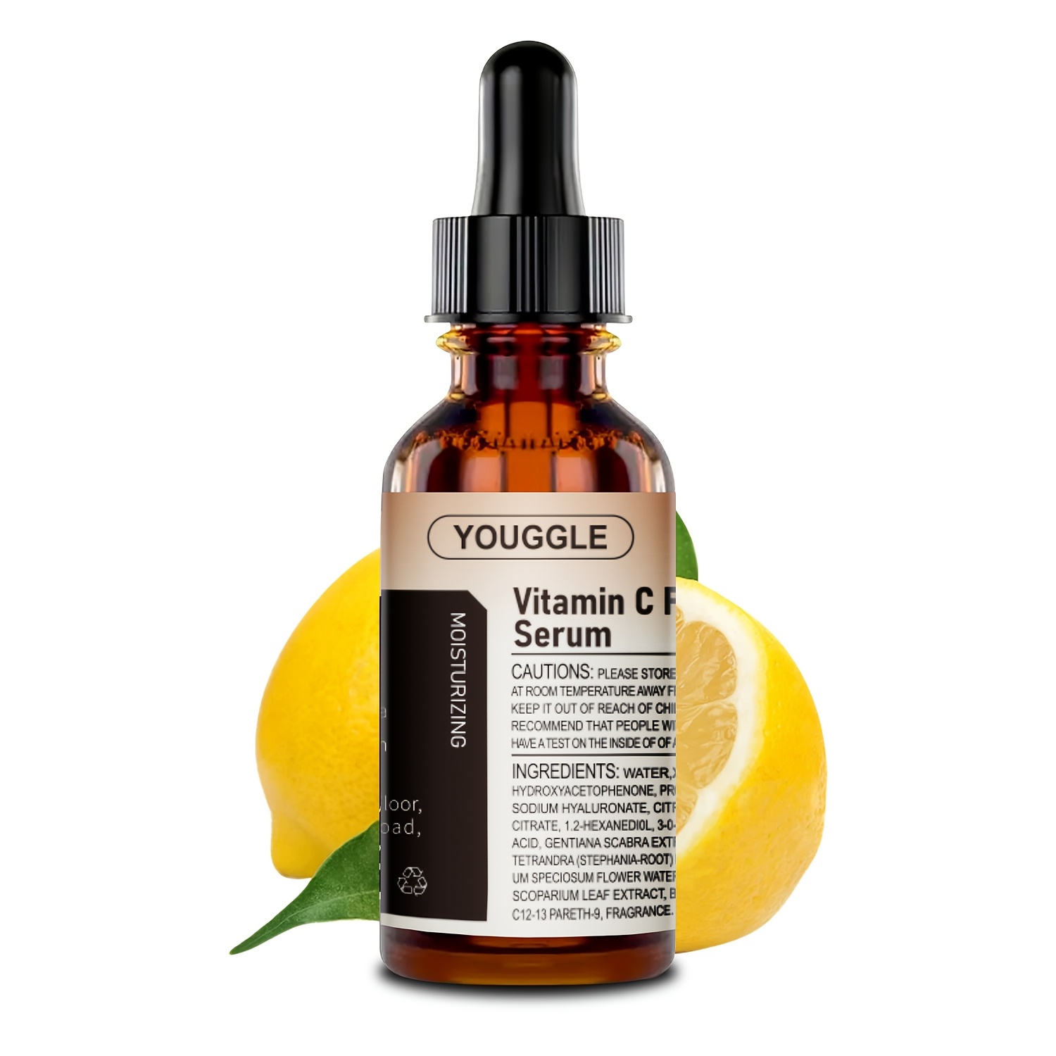 TEMU Vitamin C And Vitamin E 2-in-1 Moisturizing Facial Serum, Brightens Skin And Improves Skin Texture Gentle Ingredients, Suitable For Types 1.01oz