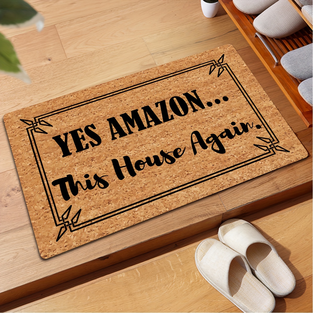 

Funny Welcome Doormat For Front Door Mat Yes Amazon This (23.7in X 15.9in) Anti-slip Kitchen Rugs And Mat House Warming Gift Rugs For Entrance Way Indoor Home House Warming Gift