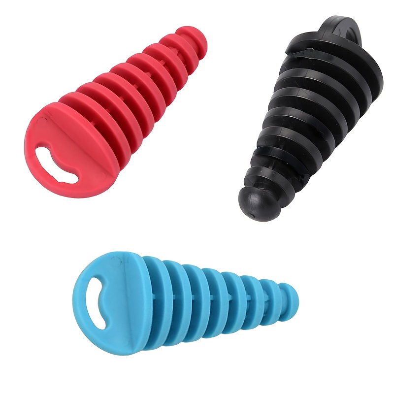 Muffler Exhaust Wash Plug, Wash Plug For Motorcycle Bike 2 Stroke Rubber Exhaust (3-pack)